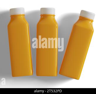 Cool Brew Coffee Plastikflasche Illustration realistisches Rendering Stockfoto