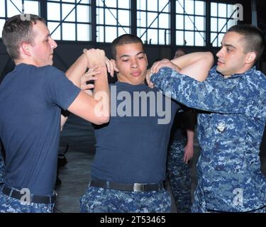 Zusätzliche Sicherheitskräfte, Japan, NAF Misawa, Marine Stockfoto