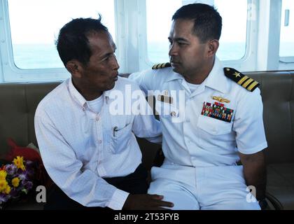 Kambodscha, COMREL, Sailors, U.S. Navy, USS Mustin (DDG 89) Stockfoto