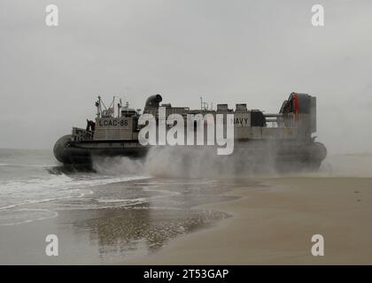 Camplejune, Landungsboot, lcac. Luftkissen des Landungsbootes, Marines, u.s. Marine Corps. usmc. navy, U.S. Navy Stockfoto