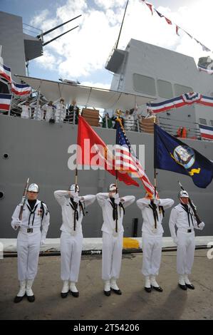 CMC, Kommandant des Marinekorps, Zeremonie, General James F. Amos, Marines, United States Marine Corps, USS Jason Dunham Stockfoto