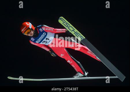 Carina Vogt (DE) - FIS World Cup Skisprung Damen, einzeln HS100, Lillehammer (NOR) in Lillehammer, Norwegen am 03.12.2016 Stockfoto