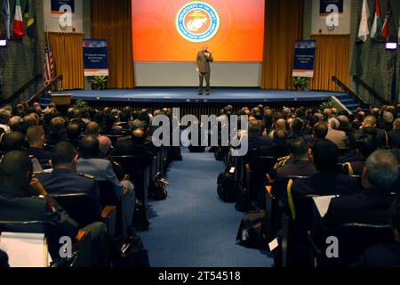 kommandant, Gen James Conway, iss, Naval war College, U.S. Marine Corps Stockfoto