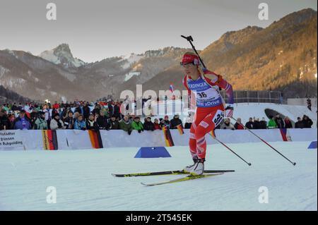 ECKHOFF Tiril NOR Aktion Biathlon Weltcup 15 KM Frauen in Ruhpolding, Deutschland am 14.01.2016 Stockfoto