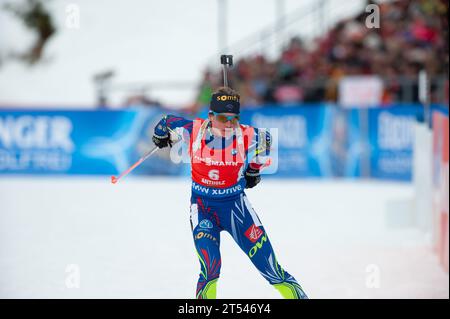 DORIN HABERT Marie FRA Aktion Biathlon Weltcup 10 KM Verfolgung der Frauen in Antholz, Italien am 23.01.2016 Stockfoto