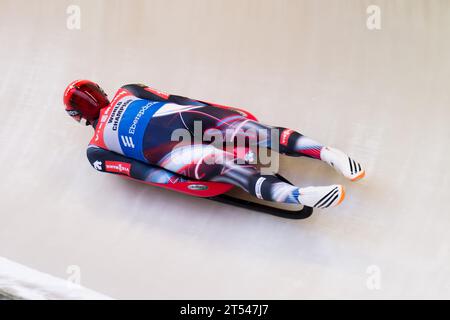 Felix LOCH Aktion Viessmann Rodel Welt Cup in Winterberg, Deutschland am 27.11.2016 Stockfoto