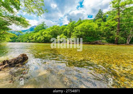 Japan Alpen Kamikochi im Sommer Stockfoto