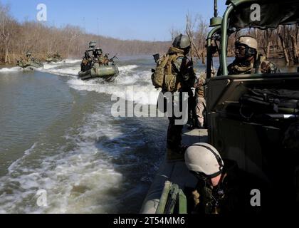 Det. 1, NECC, RIVRON 1, Sailors, U.S. Navy, Weyers Stockfoto