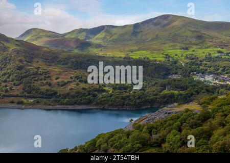 Dinorwic Schieferbruch ist ein ehemaliger Schieferbruch in Wales, der heute zum UNESCO-Weltkulturerbe gehört. Stockfoto