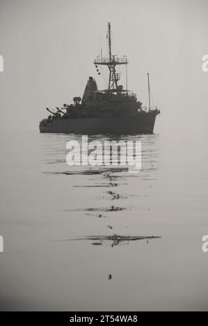 EODMU-1, mcm 11, Minen-Gegenmassenschiff, Minen-Warfare-Crew-Ausweichen, U.S. Navy, uss Gladiator Stockfoto