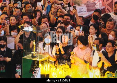 Oscar-Gewinner Tan Sri Datuk Michelle Yeoh beim Homecoming im Pavilion Kuala Lumpur Stockfoto