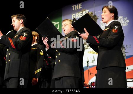 Great White Fleet Week 2008, Navy Band Sea Chanters Stockfoto