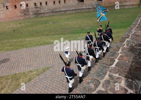 Preußisches Infanterieregiment Nr. 13, Uniformschau, Deutscher französischer Krieg 1870-71 Stockfoto