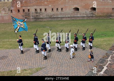 Preußisches Infanterieregiment Nr. 13, Uniformschau, Deutscher französischer Krieg 1870-71 Stockfoto