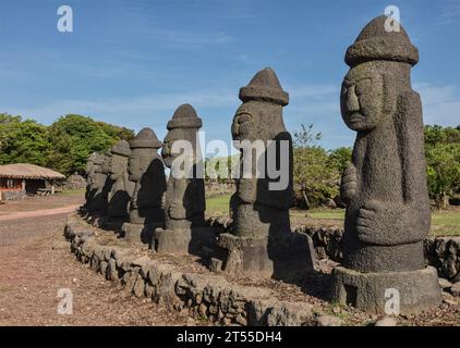 Jeju Stone Park auf Jeju Island, Südkorea Stockfoto