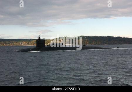 Hood Canal, puget Sound, USS Ohio (SSGN 726) Stockfoto