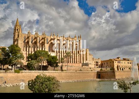 Die Kathedrale von Palma ist die Catedral-Basílica de Santa María de Mallorca Stockfoto