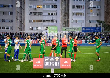 Barcelona, Spanien. November 2023. Copa del Rey entre CE Europa y Elche CF, en Estadi Nou Sardenya, Barcelona, Espana el, 1. November 2023. (Foto/Felipe Mondino) Credit: Unabhängige Fotoagentur/Alamy Live News Stockfoto