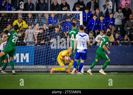 Barcelona, Spanien. November 2023. durante el partido de Copa del Rey entre CE Europa y Elche CF, en Estadi Nou Sardenya, Barcelona, Espana el, 1. November 2023. (Foto/Felipe Mondino) Credit: Unabhängige Fotoagentur/Alamy Live News Stockfoto