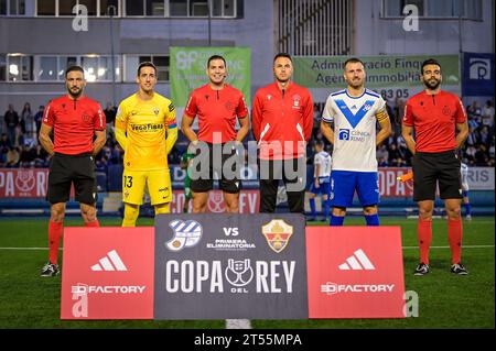 Barcelona, Spanien. November 2023. durante el partido de Copa del Rey entre CE Europa y Elche CF, en Estadi Nou Sardenya, Barcelona, Espana el, 1. November 2023. (Foto/Felipe Mondino) Credit: Unabhängige Fotoagentur/Alamy Live News Stockfoto