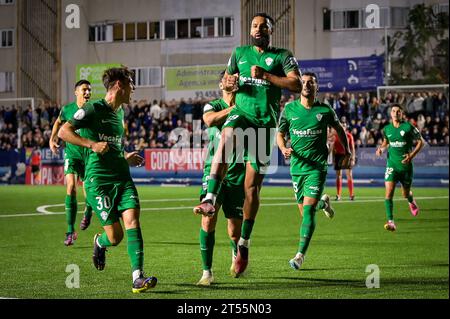 Barcelona, Spanien. November 2023. Mourad (Elche CF) durante el partido de Copa del Rey entre CE Europa y Elche CF, en Estadi Nou Sardenya, Barcelona, Espana el el, 1. November 2023. (Foto/Felipe Mondino) Credit: Unabhängige Fotoagentur/Alamy Live News Stockfoto