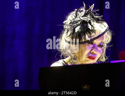 Konzert von Aki Takase und Alexander von Schlippenbacht, im Haus der Berliner Festspiele Berlin Jazzfest 2023 Berlin Aki Takase Klavier Alexander von Schlippenbach Klavier *** Konzert von Aki Takase und Alexander von Schlippenbacht, im Haus der Berliner Festspiele Berlin Jazzfest 2023 Berlin Aki Takase Klavier Alexander von Schlippenbach Klavier Stockfoto