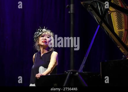 Konzert von Aki Takase und Alexander von Schlippenbacht, im Haus der Berliner Festspiele Berlin Jazzfest 2023 Berlin Aki Takase Klavier Alexander von Schlippenbach Klavier *** Konzert von Aki Takase und Alexander von Schlippenbacht, im Haus der Berliner Festspiele Berlin Jazzfest 2023 Berlin Aki Takase Klavier Alexander von Schlippenbach Klavier Stockfoto