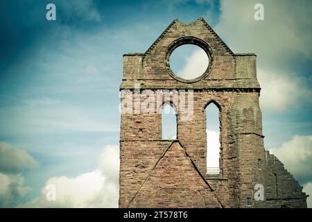 Arbroath Abbey, Angus, Schottland Stockfoto
