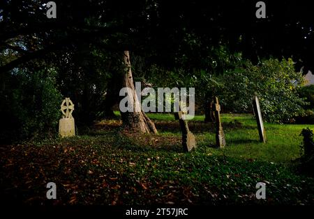 Thaxted Church Cemetery Friedhof Essex England November 2023 Stockfoto