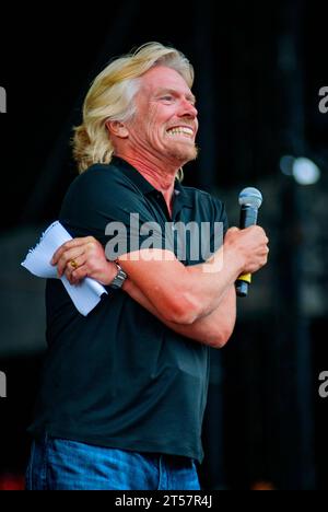 Richard Branson, V2010, Hylands Park, Chelmsford, Essex, Großbritannien - 21. August 2010 Stockfoto