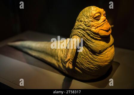 Das Original Jabba-Modell wurde in Star Wars - The Phantom Menace verwendet Stockfoto