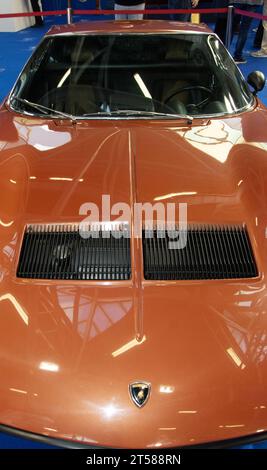 Bologna , Italien - 26. Oktober 2023: LAMBORGHNI MIURA Luxus- UND DREEM-AUTO AUF DER AUSSTELLUNG Stockfoto