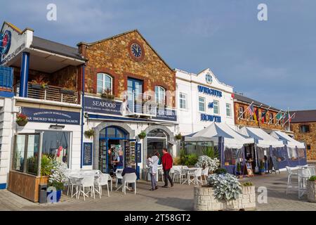 Restaurant, Howth Harbour, County Dublin, Irland Stockfoto