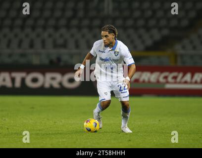 Turin, Italien. November 2023. Während des Italienischen Cups 23/24, Fußballspiel zwischen Torino FC und Frosinone am 2. November 2023 im Stadio Olimpico Grande Torino, Turin, Italien. Foto Nderim Kaceli Credit: Unabhängige Fotoagentur/Alamy Live News Stockfoto