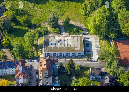 Luftaufnahme, neue Wohnanlage Brändströmstraße, Mitte, Hamm, Ruhrgebiet, Nordrhein-Westfalen, Deutschland, Baugebiet, Baustelle, Konstruktion Stockfoto