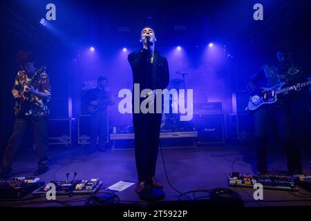 Mailand, Italien. November 2023. Die irische Post-Punk-Band The Murder Capital trat am 2. November 2023 live im Circolo Magnolia in Segrate, Mailand, auf (Foto: Maria Laura Arturi/NurPhoto) Credit: NurPhoto SRL/Alamy Live News Stockfoto