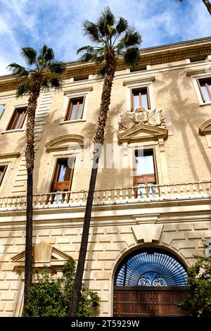 Der Palacio de la Aduana in Málaga, Andalusien, Spanien, ursprünglich Zollhaus für den Hafen von Málaga Stockfoto