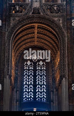 Innenraum der Kathedrale von Sainte Cécile in Albi, Frankreich Stockfoto