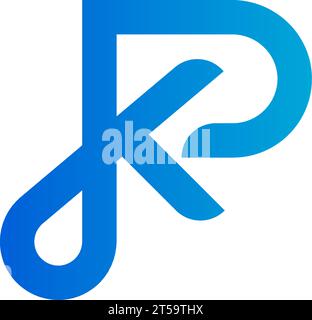 KP PK Logo, PK KP Monogramm, Initial KP PK Logo, Letter PK KP Logo, Symbol, Vektor Stock Vektor