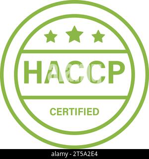 HACCP Symbol einfaches Design Stock Vektor