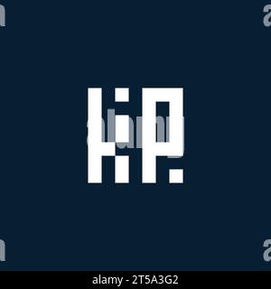 KP Initial Monogramm Logo mit geometrischen Design-Ideen Stock Vektor