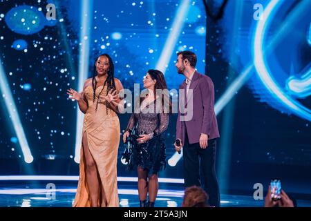 Stockholm, Schweden. November 2023. Stockholm, NEP Studios, Schweden, 11 3 2023, Idol Fridays Final 5. Quelle: Daniel Bengtsson/Alamy Live News Stockfoto