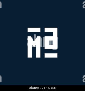 MA Initial Monogramm-Logo mit geometrischen Design-Ideen Stock Vektor