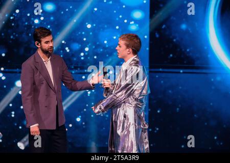 Stockholm, Schweden. November 2023. Stockholm, NEP Studios, Schweden, 11 3 2023, Idol Fridays Final 5. Quelle: Daniel Bengtsson/Alamy Live News Stockfoto