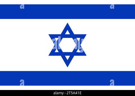 Hintergrund-Illustration der israelischen Nationalflagge Stock Vektor
