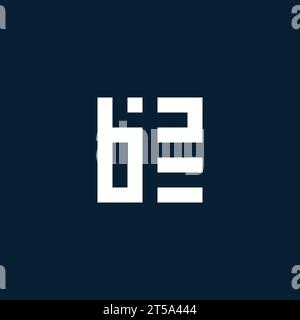 BZ Initial Monogramm Logo mit geometrischen Design-Ideen Stock Vektor
