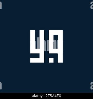 YQ Initial Monogramm-Logo mit geometrischen Design-Ideen Stock Vektor