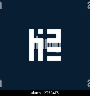 HZ Initial Monogramm-Logo mit geometrischen Design-Ideen Stock Vektor