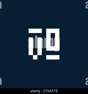 VO Initial Monogramm-Logo mit geometrischen Design-Ideen Stock Vektor