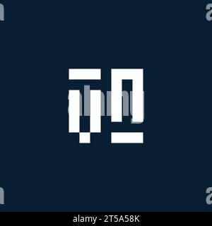 VN Initial Monogramm-Logo mit geometrischen Design-Ideen Stock Vektor
